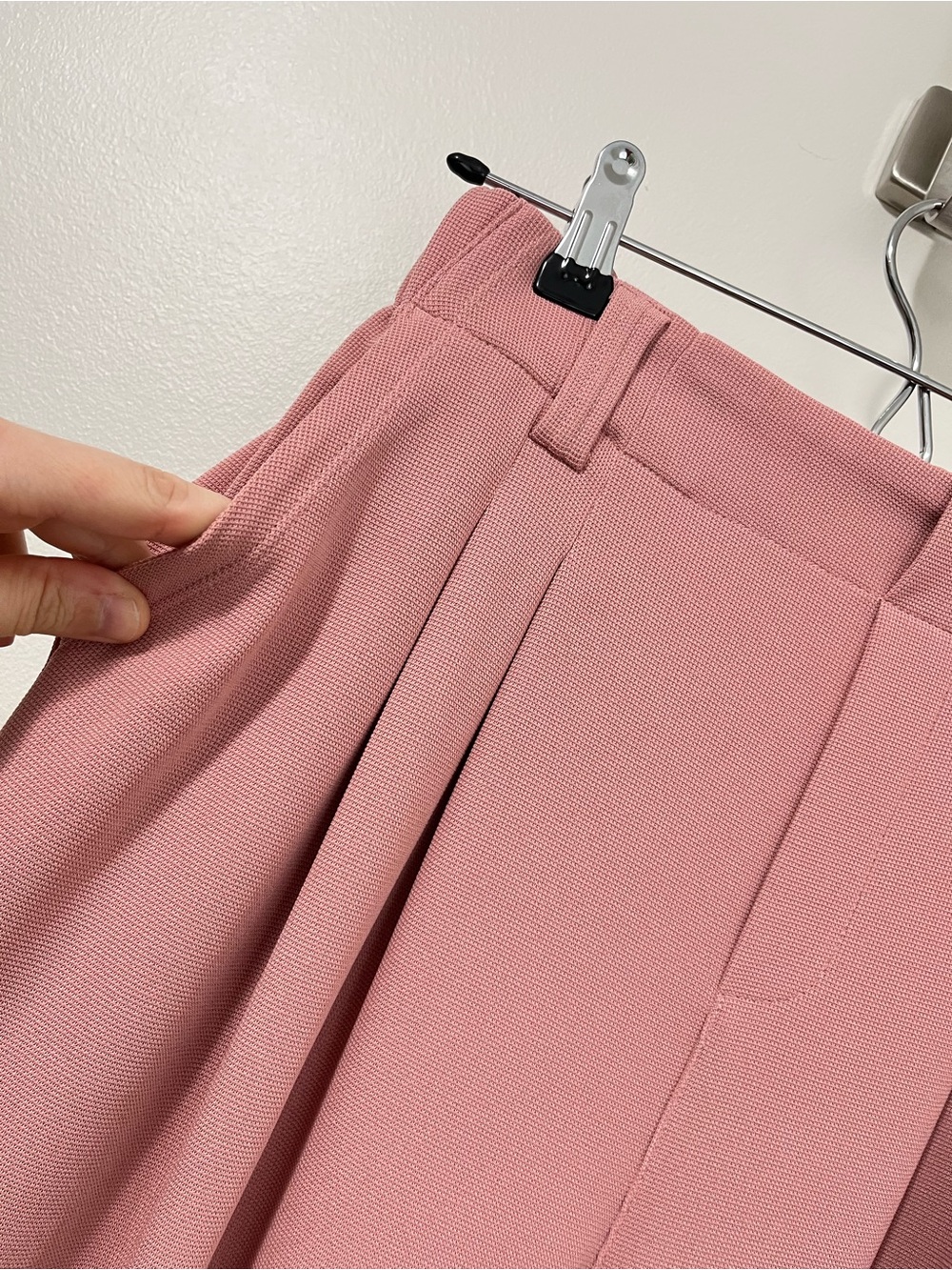 NWT HALARA Wide-Leg Pleated Pants in Rosette - Picture 6 of 14